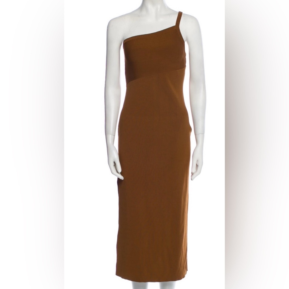 Significant Other Chic One-Shoulder Brown Dress Size 6